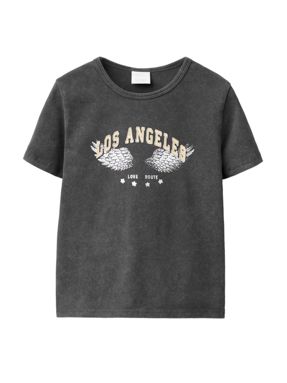 Zara Los Angeles & Wings Print Short Sleeve T-Shirt Girls 13-14 Years